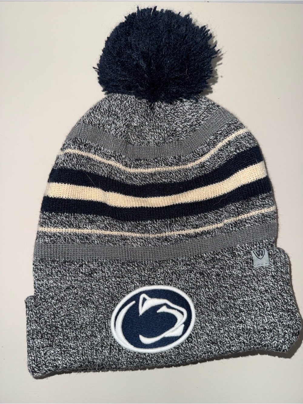 Penn State Beanie - Gray & Navy